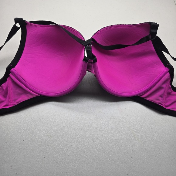 Torrid Women Bra 44D Magenta Push Up Underwired Lace Mesh Multiway - Picture 10 of 10